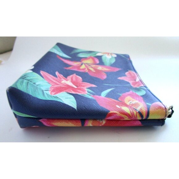 Victoria's Secret Navy & Floral Makeup Pouch/Case/Clutch - New without Tags - Picture 6 of 12